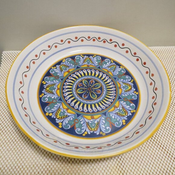 Ceramica Nova Deruta 14" Pasta Serving Bowl Hand-Painted Italy - Picture 3 of 13